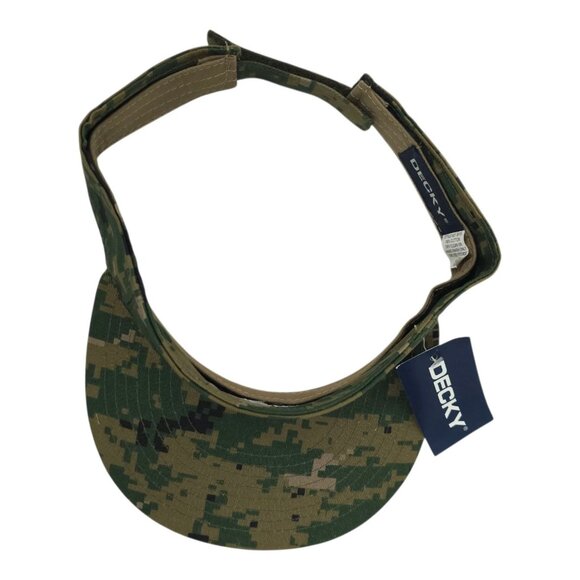BG Camo Visor Decky Adjustable Strapback Cap Hunting Camouflage Hat 3010 NEW - Picture 6 of 13
